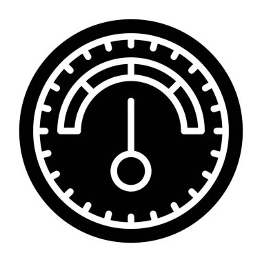Barometre web simgesi basit illüstrasyon