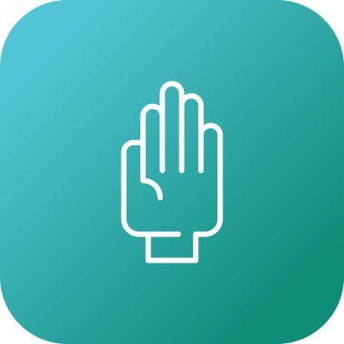 el simgesi, vektör illüstrasyonu basit tasarım