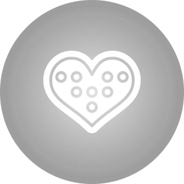 Kalp Kutusu vektör illüstrasyonunda çikolata 