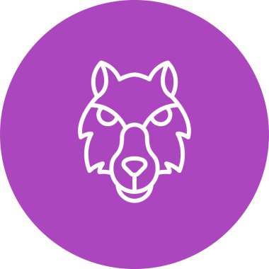 Kurt ikonu. Web basit illüstrasyonu