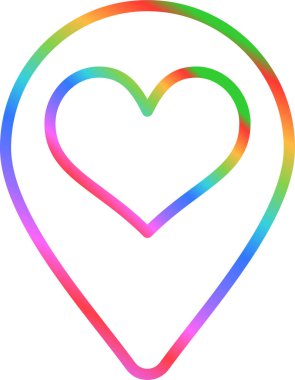 Konum simgesinin vektör illüstrasyonu