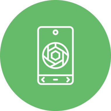 Kamera. Web simgesi basit tasarım