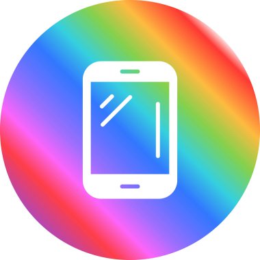 akıllı telefon simgesi, vektör illüstrasyonu basit tasarım