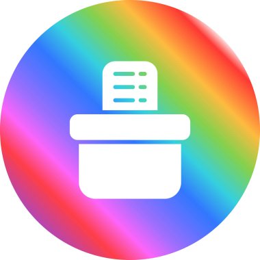 Oy Kutusu Simgesi, Seçim Oylaması Konsepti, Web Sitesi Siluet Tasarımı, Logo, Uygulama, Ui, Vektör İllüstrasyonu