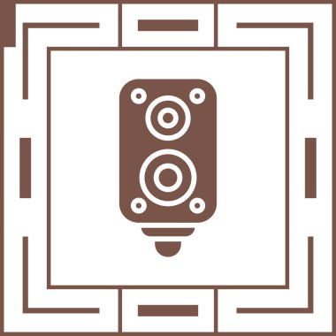 hoparlör simgesi, vektör illüstrasyonu basit tasarım