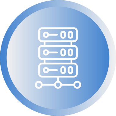 veritabanı simgesi, vektör illüstrasyonu basit tasarım