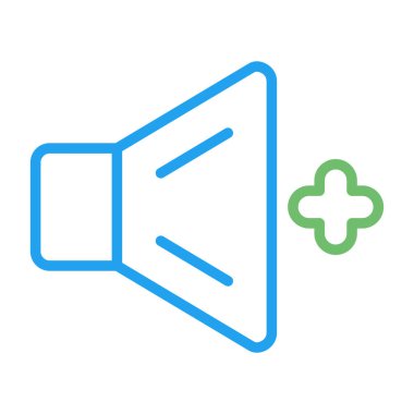 Sesi açsana. Web simgesi basit illüstrasyon