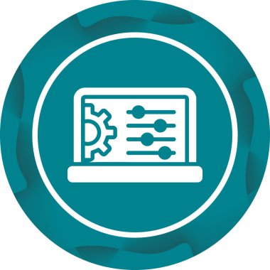 Smartboard düz simgesi, vektör illüstrasyonu 