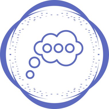 Düşünen Ağ simgesinin vektör illüstrasyonu