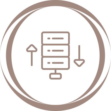 Bant genişliği web simgesi, vektör illüstrasyonu 