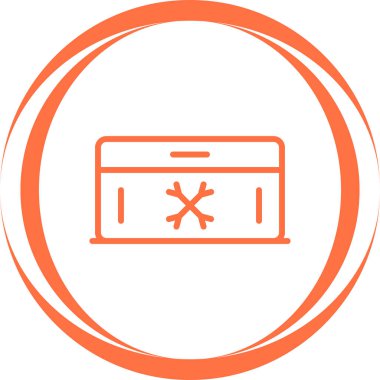 Dondurucu simgesi, vektör illüstrasyonu basit tasarım