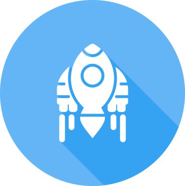 roket ağ ikonu vektör illüstrasyonu 