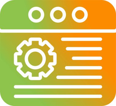 tarayıcı simgesi vektör illüstrasyonu