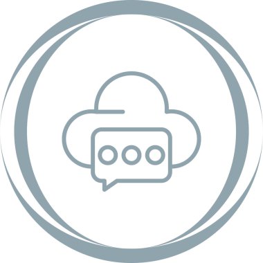 Forum Sunucu simgesinin vektör illüstrasyonu