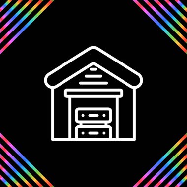 Veri Deposu Web simgesi basit illüstrasyon