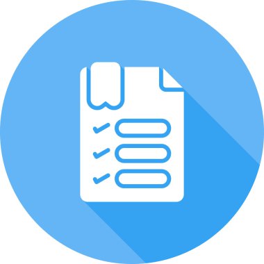 Kontrol listesi. Web simgesi basit illüstrasyon