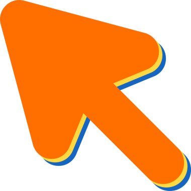 Fare İmleci simgesi, vektör illüstrasyonu basit tasarım