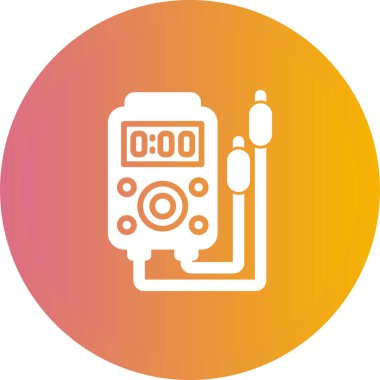 Outlet Test Simgesi Beyaz Arkaplanda İzole Edildi