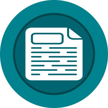 Sayfa Yüzleşmesi simgesinin vektör çizimi