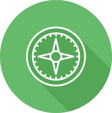 pusula simgesi web basit illüstrasyon
