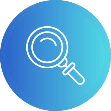 Büyütme cam simgesi vektör illüstrasyonu  