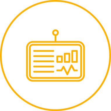 Gösterge paneli ikon vektör illüstrasyonu 