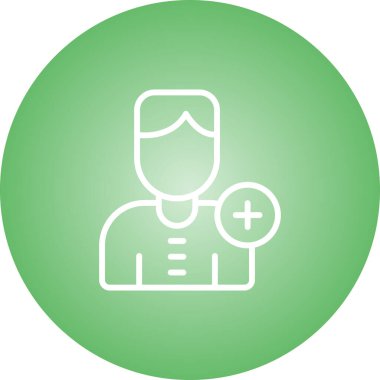 doktor simgesi, vektör illüstrasyonu basit tasarım