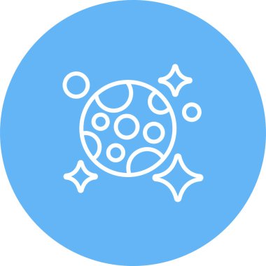 ay ve yıldız simge vektör çizim 