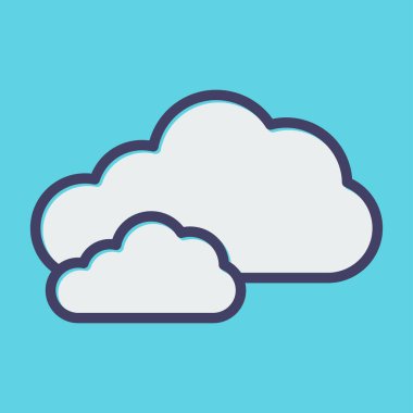 cloud web icon simple illustration