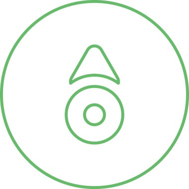 Yukarı kaydır. Web simgesi basit illüstrasyon