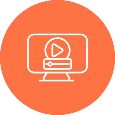 bilgisayar simgesi, vektör illüstrasyonu basit tasarım