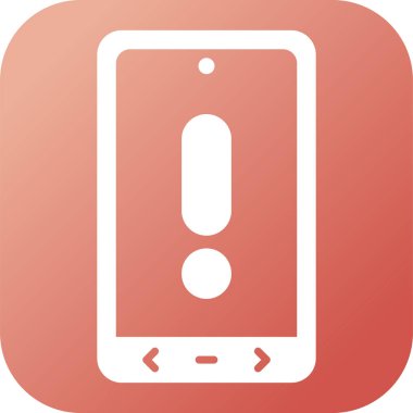 akıllı telefon simgesi, vektör illüstrasyonu basit tasarım