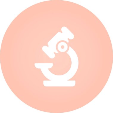 mikroskop simgesi, vektör illüstrasyonu basit tasarım