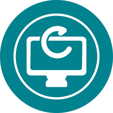 bilgisayar simge vektör illüstrasyonunu yeniden başlatır 