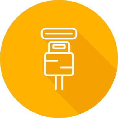 elektrik dolgu simgesi web illüstrasyonu