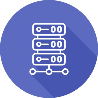 veritabanı simgesi, vektör illüstrasyonu basit tasarım