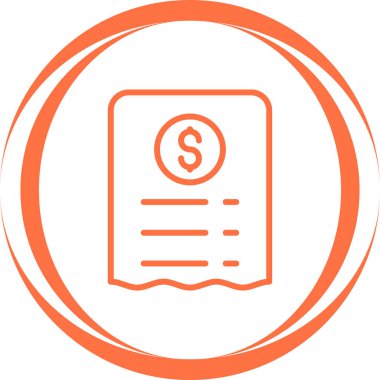 fatura simgesi, vektör illüstrasyonu basit tasarım