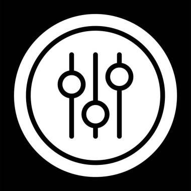 Ses ekolayzer simge vektör çizim