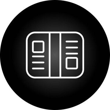 Kutu simgesi vektör illüstrasyonu