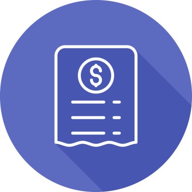 fatura simgesi, vektör illüstrasyonu basit tasarım