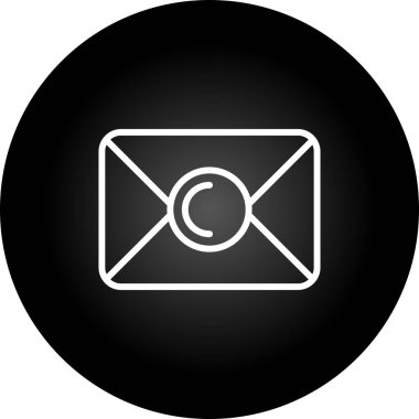 E-posta. Web simgesi basit illüstrasyon