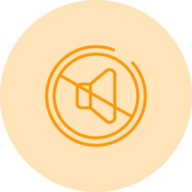 hoparlör simgesi, vektör illüstrasyonunu kapat