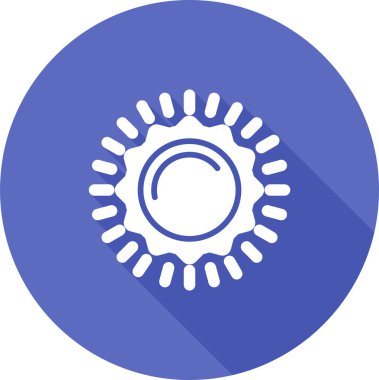 Güneş. Web simgesi basit illüstrasyon