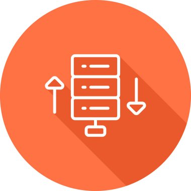 Bant genişliği web simgesi, vektör illüstrasyonu 