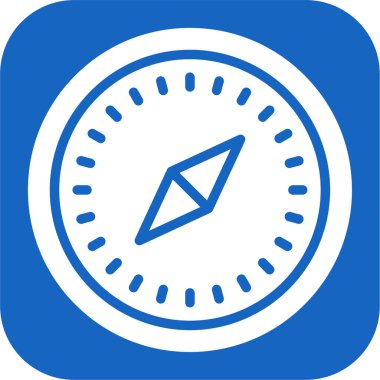 pusula simgesi web basit illüstrasyon