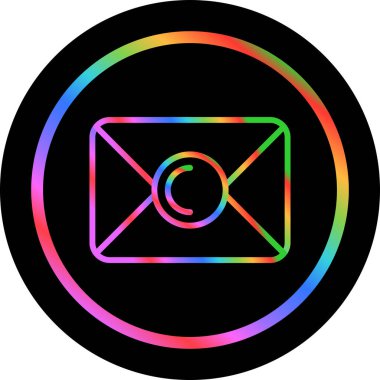 E-posta. Web simgesi basit illüstrasyon