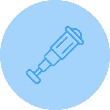 Teleskop simgesi. Eğitim ve bilim koleksiyonundan ince çizgili teleskop ikonu. Beyaz arkaplanda izole edilmiş ana hat vektörü