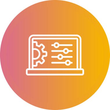 Smartboard düz simgesi, vektör illüstrasyonu 