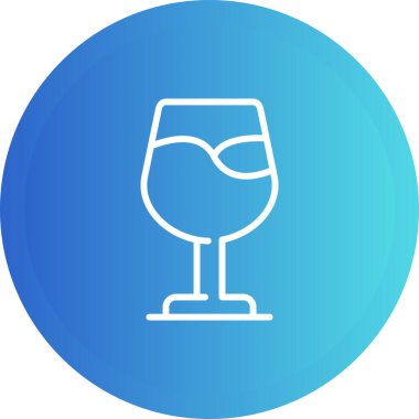 şarap cam ağ basit simgesi