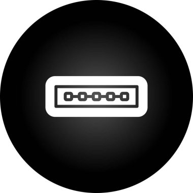 usb simgesi, vektör illüstrasyonu basit tasarım